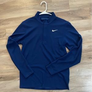 Blue Nike Dri-Fit Quarter Zip Pullover